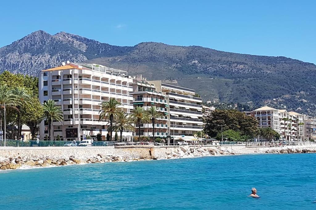 Appartement Bord De Mer Avec Garage Menton Eksteriør billede